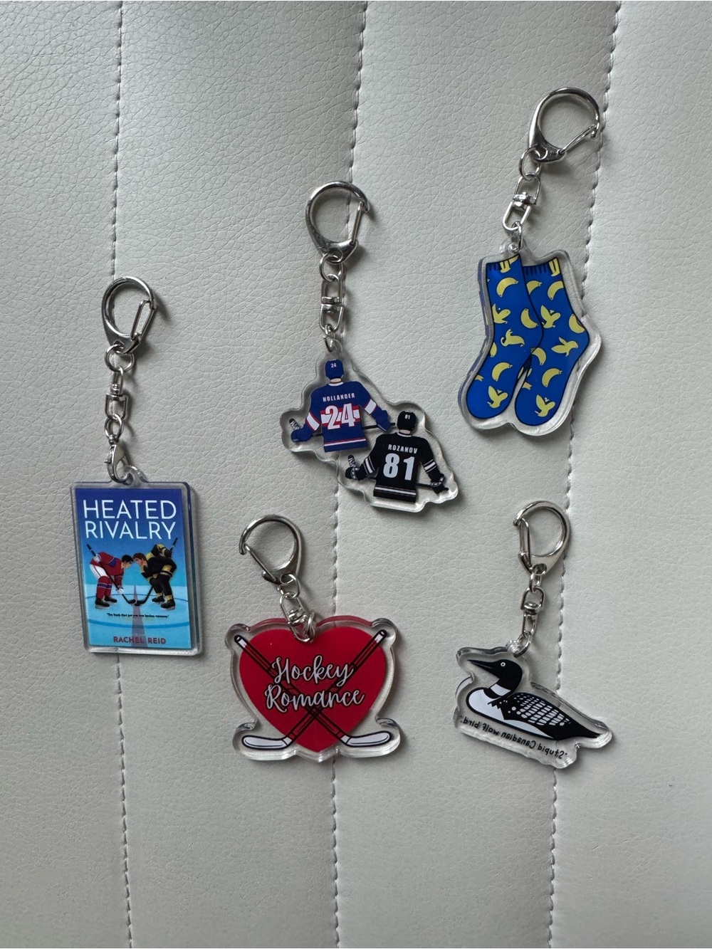 Heated Rivalry Merch- brand new keychains -$10 each